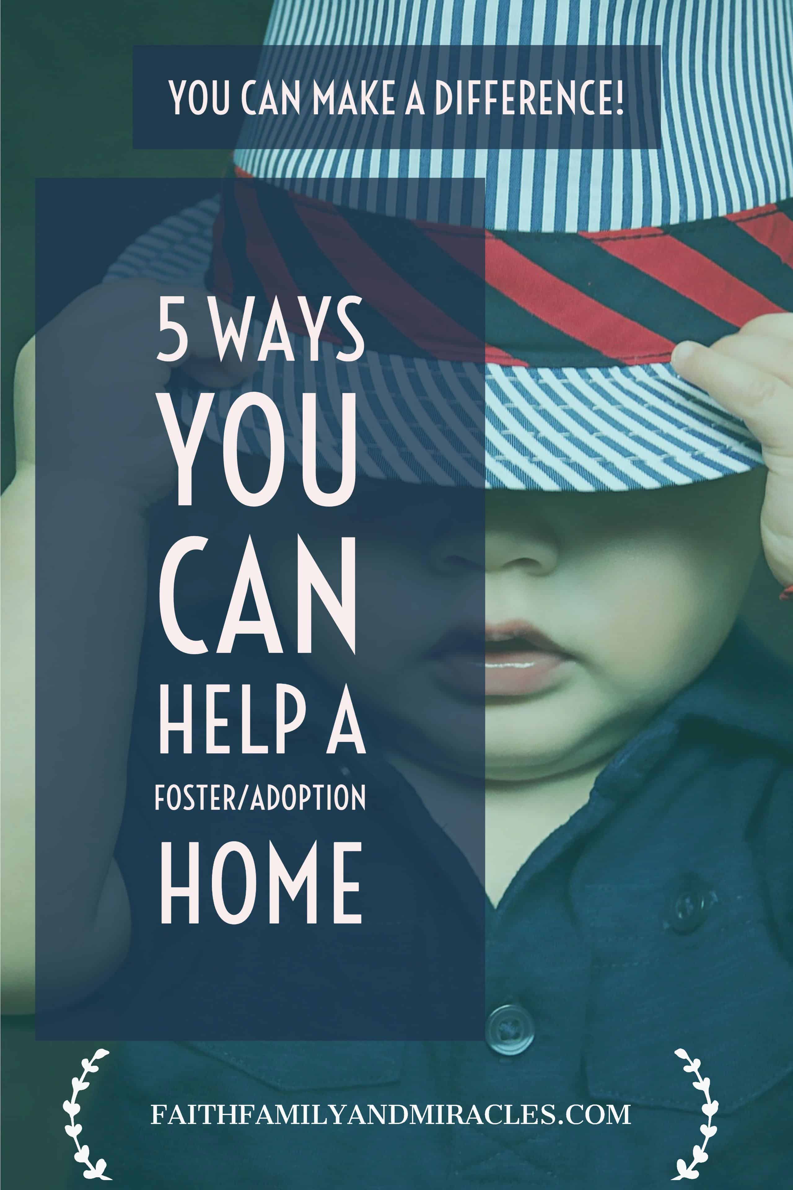 5 ways to help foster home